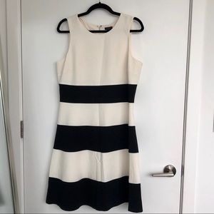 Ann Taylor Factory Dress Size 12 Black and White